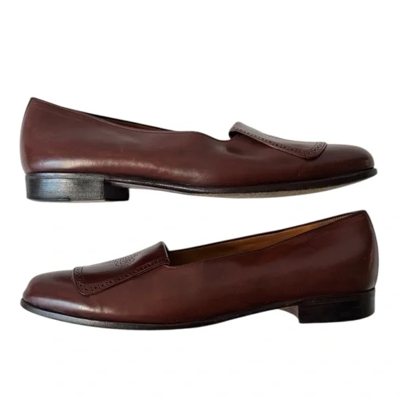 Polo Ralph Lauren Italy Brown Leather Kilty Loafer | 11 s-l400.jpg main image 3